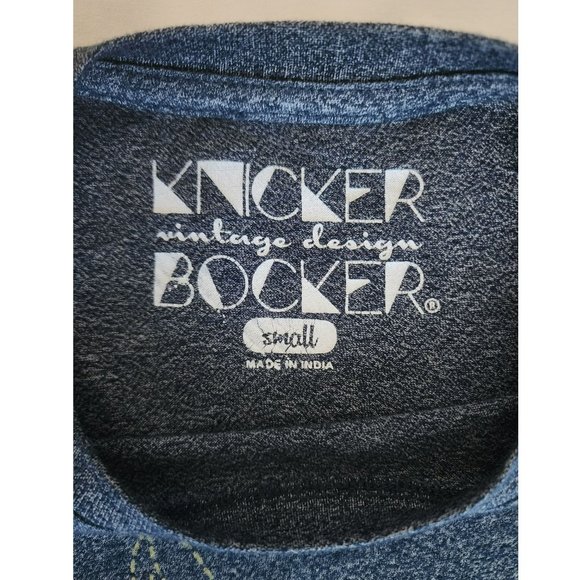 Knicker Bocker Men's Marled Navy Blue Banana Print Short Sleeve T-Shirt Small - Picture 3 of 7